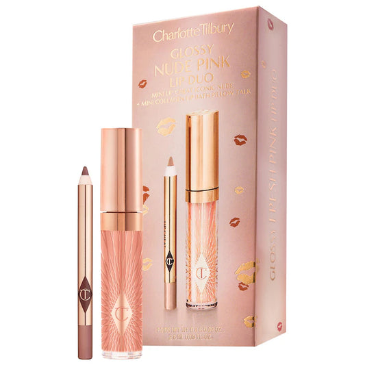 Charlotte Tilbury - Mini Glossy Pink Lip Gloss + Lip Liner Set **BAJO-PEDIDO**