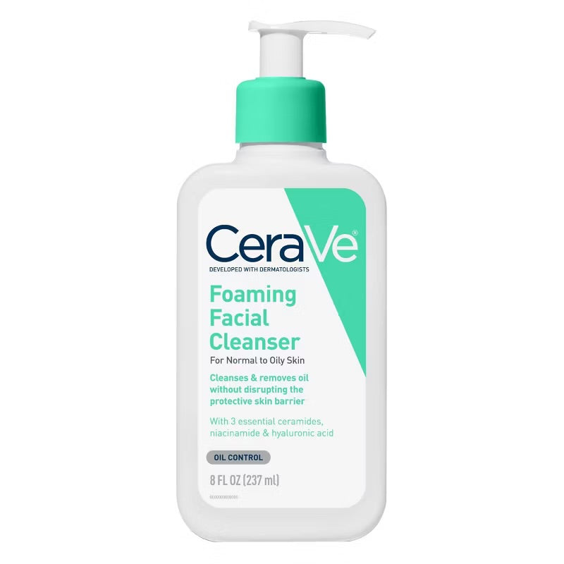Cerave - Limpiador Facial Foaming Face Wash Facial Cleanser for Normal to Oily Skin