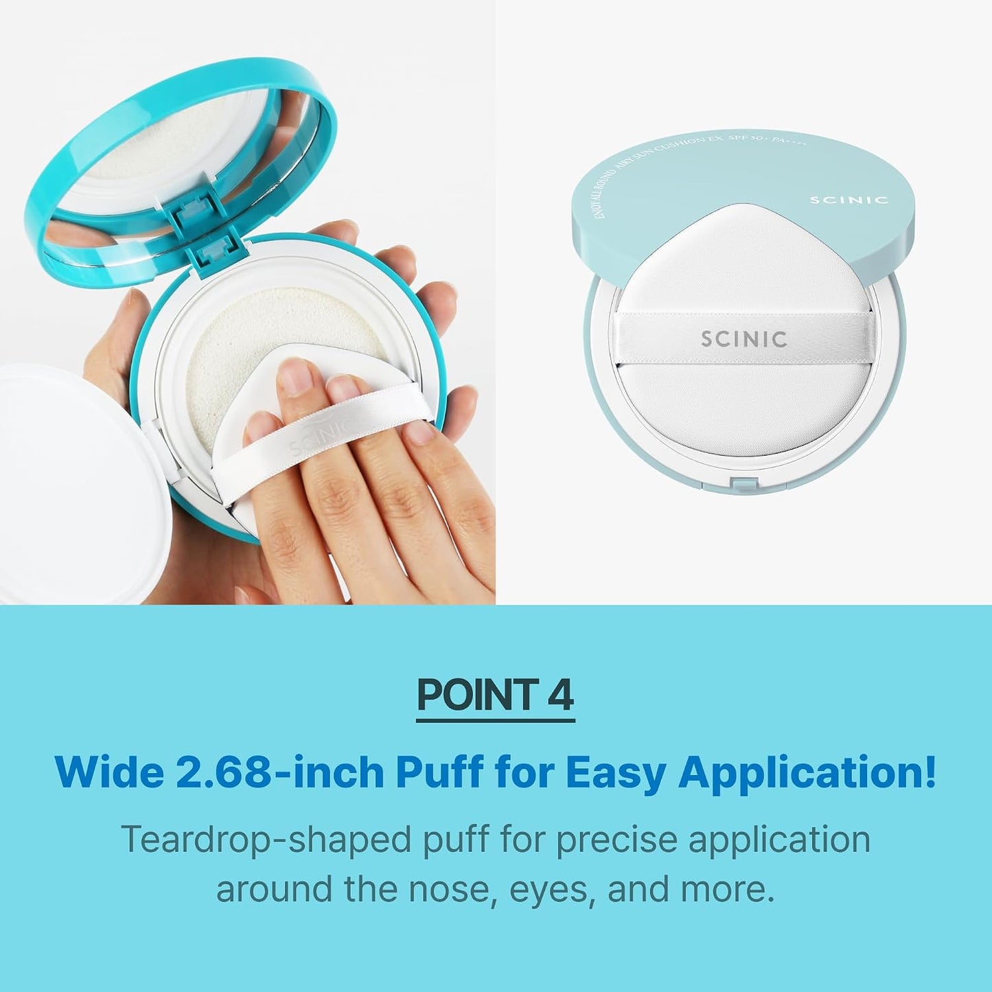 SCINIC - Enjoy All Round Airy Sun Cushion EX SPF50+ PA++++