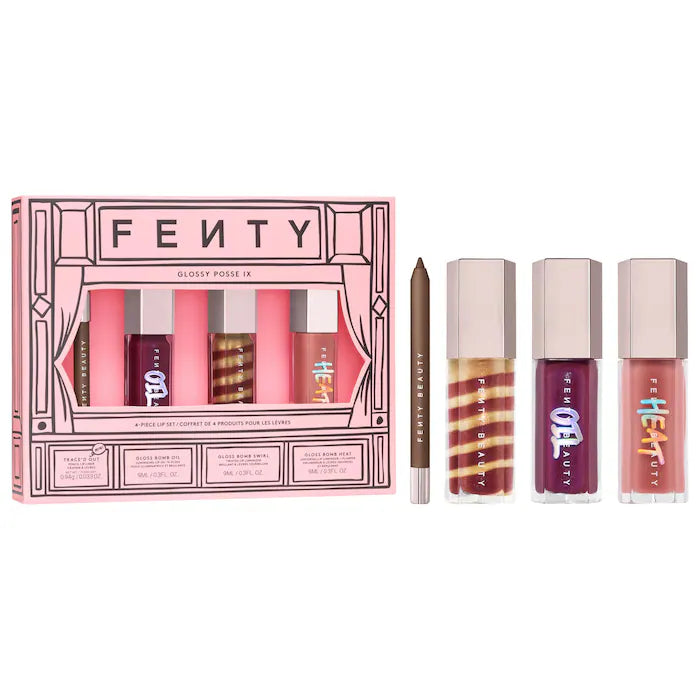 Fenty Beauty by Rihanna - Glossy Posse IX 4-Piece Lip Makeup Gift Set **BAJO-PEDIDO**