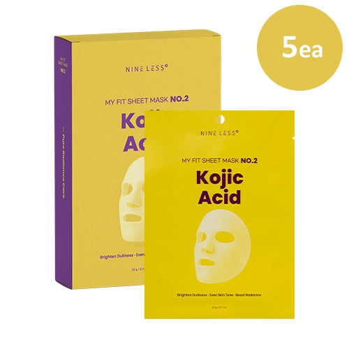 NINELESS - My Fit Sheet Mask No.2 Kojic Acid (5ea)
