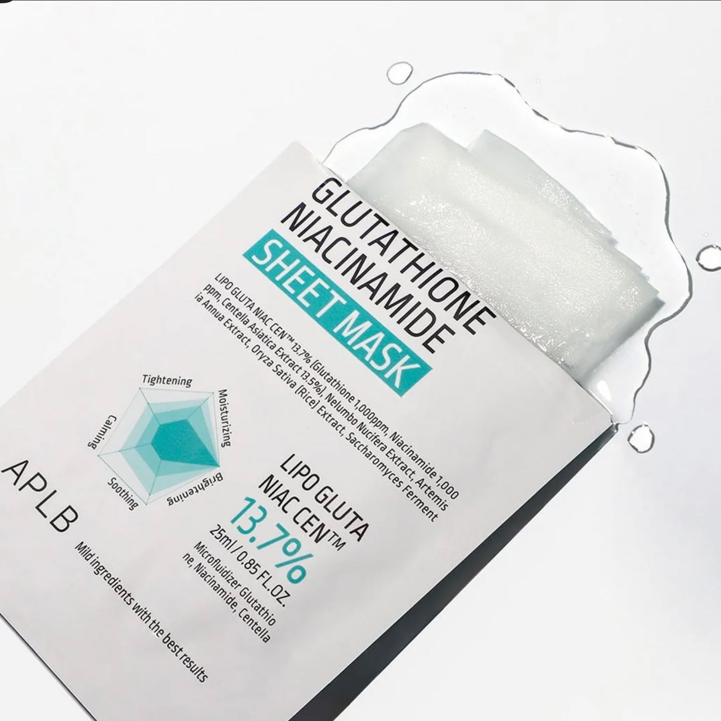 APLB - Glutathione Niacinamide Sheet Mask