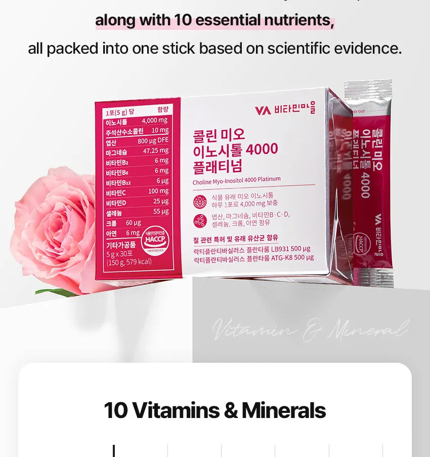 Vitamin village - Choline Myo-Inositol 4000 Platinum