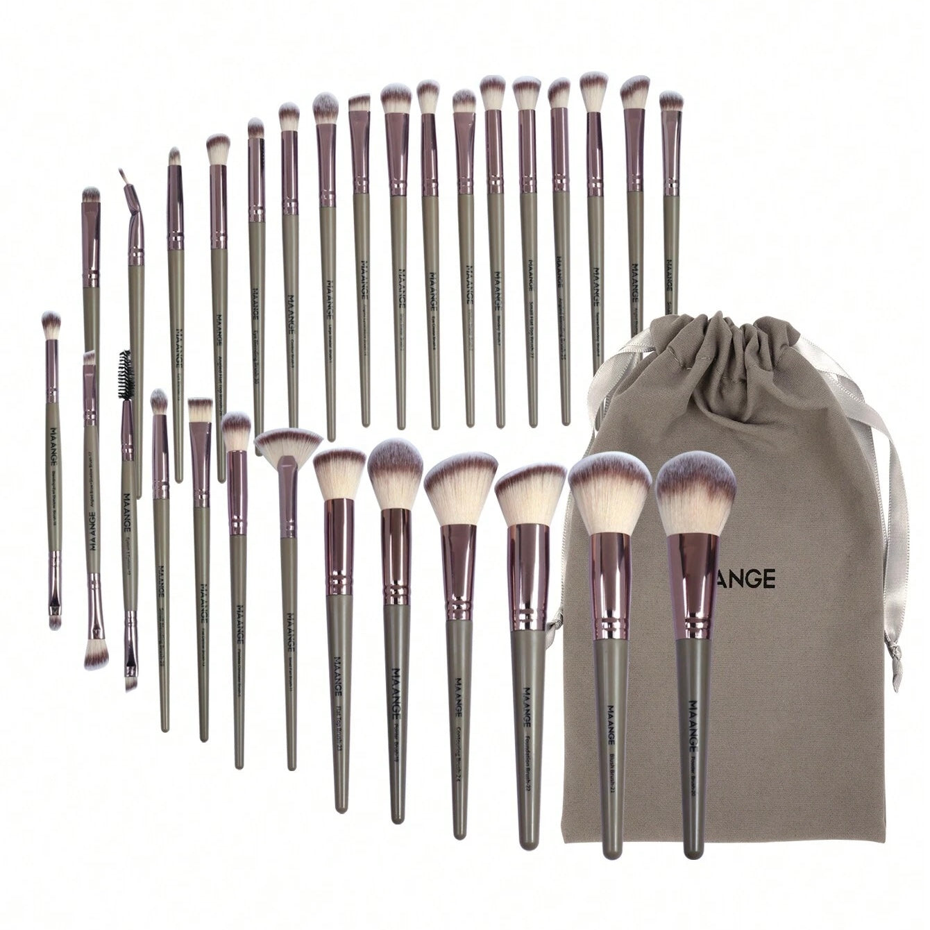 Shein - Set de 30 Piezas De Brochas De Maquillaje Profesionales