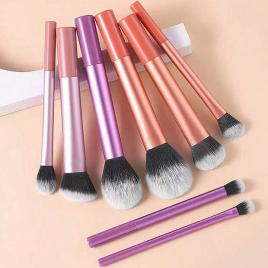 SHEIN - Set de 8 Brochas Multicolor