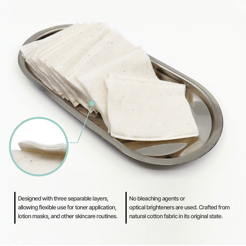 Toolif - Unbleached 3-Layered Cotton Pads