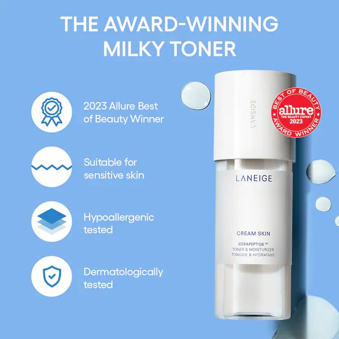 LANEIGE - Cream Skin Refillable Toner & Moisturizer with Ceramides and Peptides **BAJO-PEDIDO**