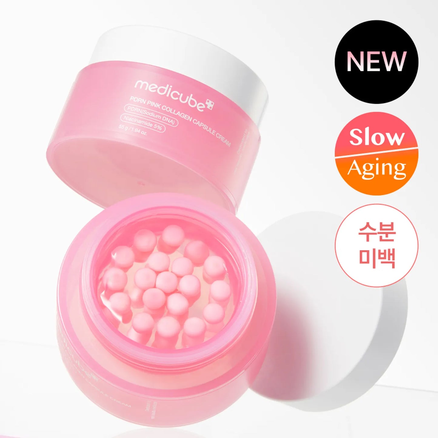 MEDICUBE - Crema Facial PDRN Pink Collagen Capsule Cream