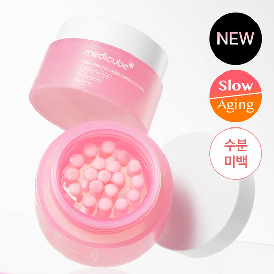 MEDICUBE - Crema Facial PDRN Pink Collagen Capsule Cream