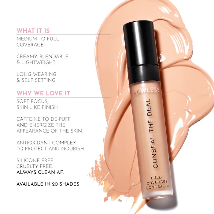 LAWLESS  Conseal the Deal Lightweight Concealer **BAJO-PEDIDO**