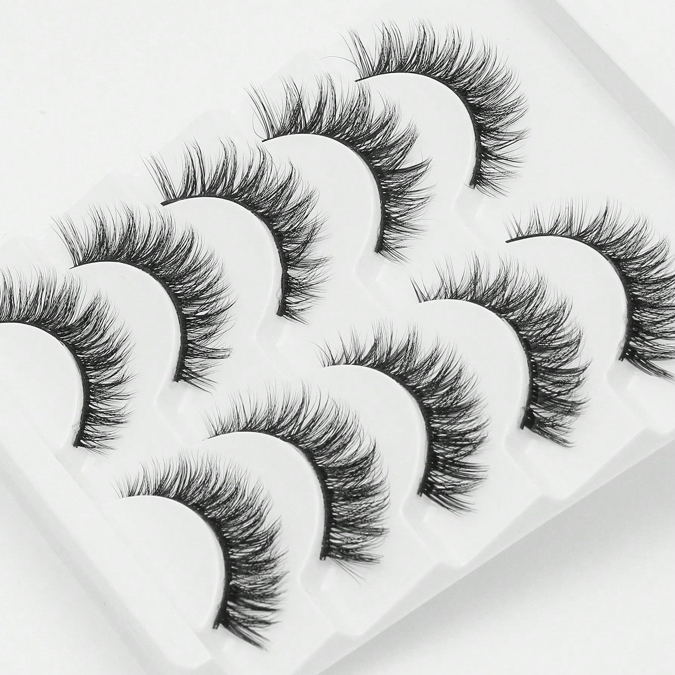 Shein - 5 Pares de Pestañas Postizas Naturales