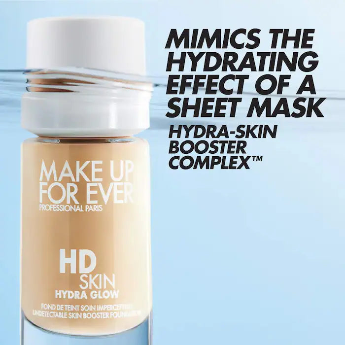 MAKE UP FOR EVER  HD Skin Hydra Glow Hydrating Foundation with Hyaluronic Acid **BAJO-PEDIDO**