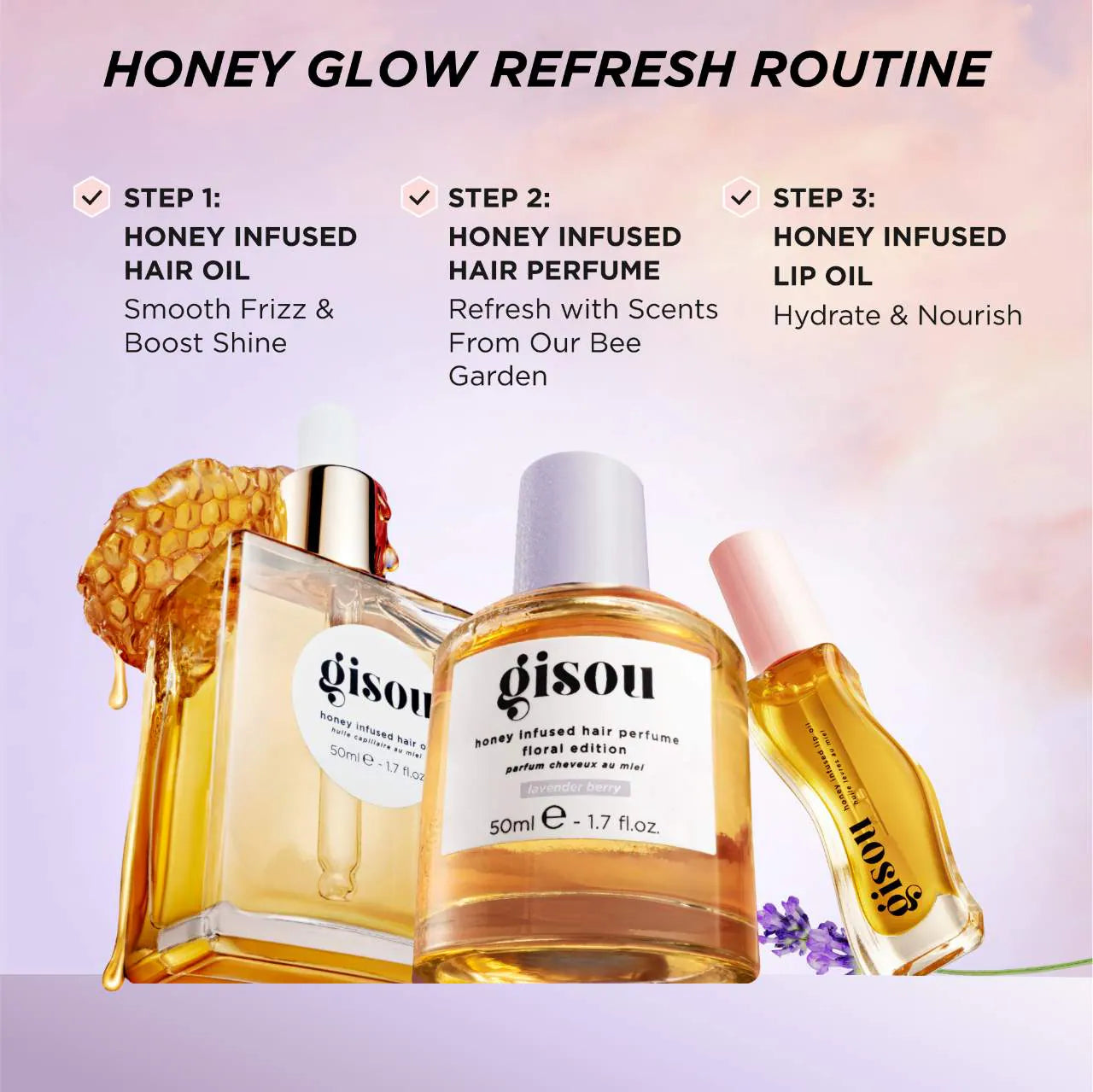 Gisou  Mini Lavender Berry Honey Infused Hair Perfume **BAJO-PEDIDO**