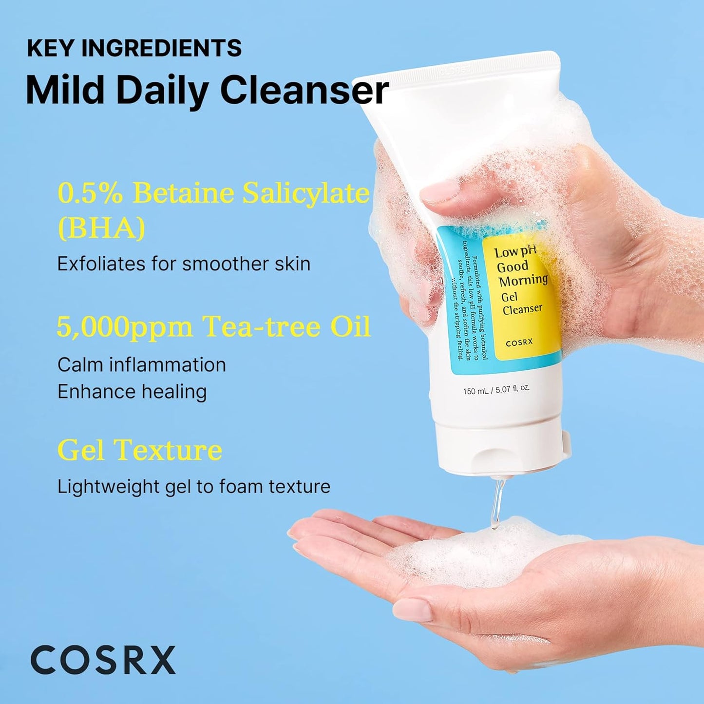COSRX - Low PH Good Morning Gel Cleanser