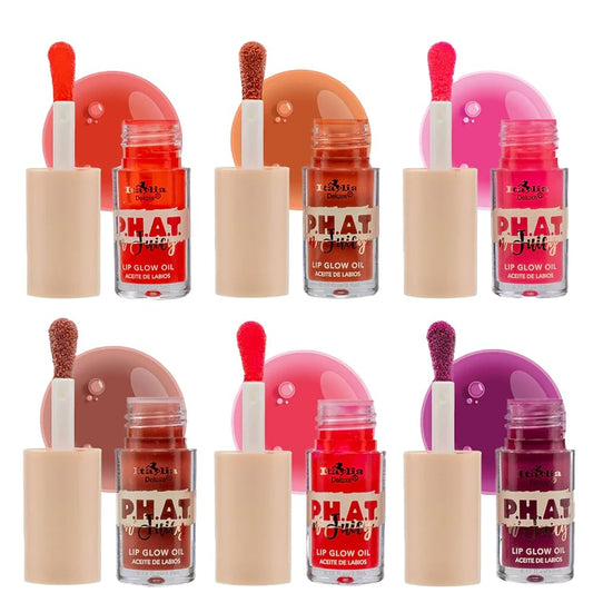 ✨Italia Deluxe P.H.A.T n' Juicy - 6 Tonos Surtidos Lip Glow Oil