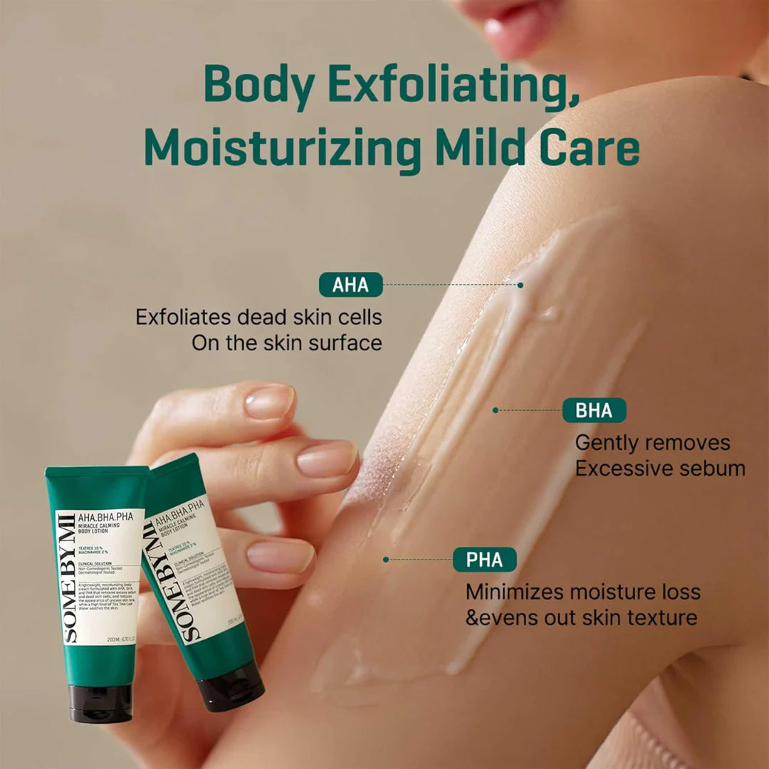 SOME BY MI - Loción Corporal AHA, BHA, PHA Miracle Calming Body Lotion