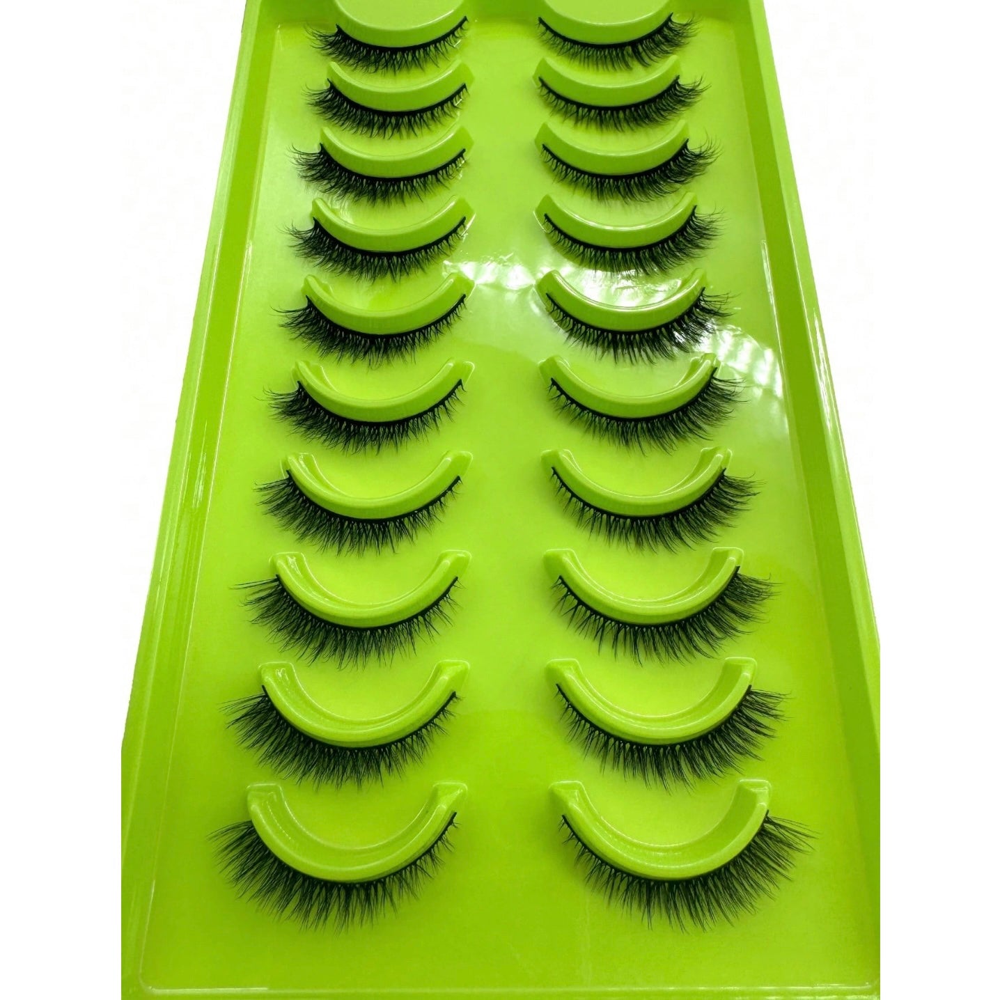Shein - 10 Pares de Pestañas Postizas Naturales 3D Suaves y Esponjosas Con Efecto de Ojos de Gato
