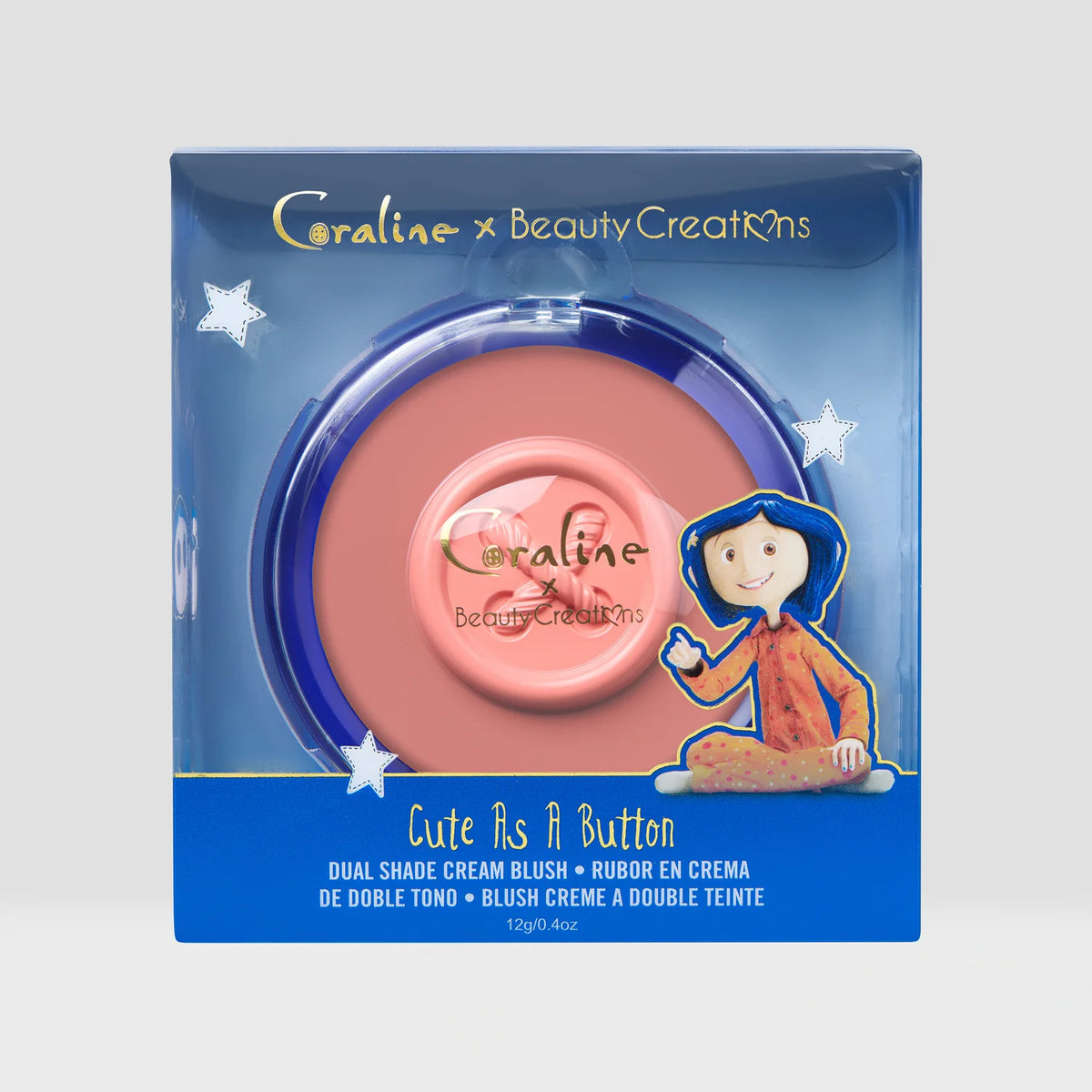 BEAUTY CREATIONS - X CORALINE "CUTE AS A BUTTON" DUAL SHADE CREAM BLUSH