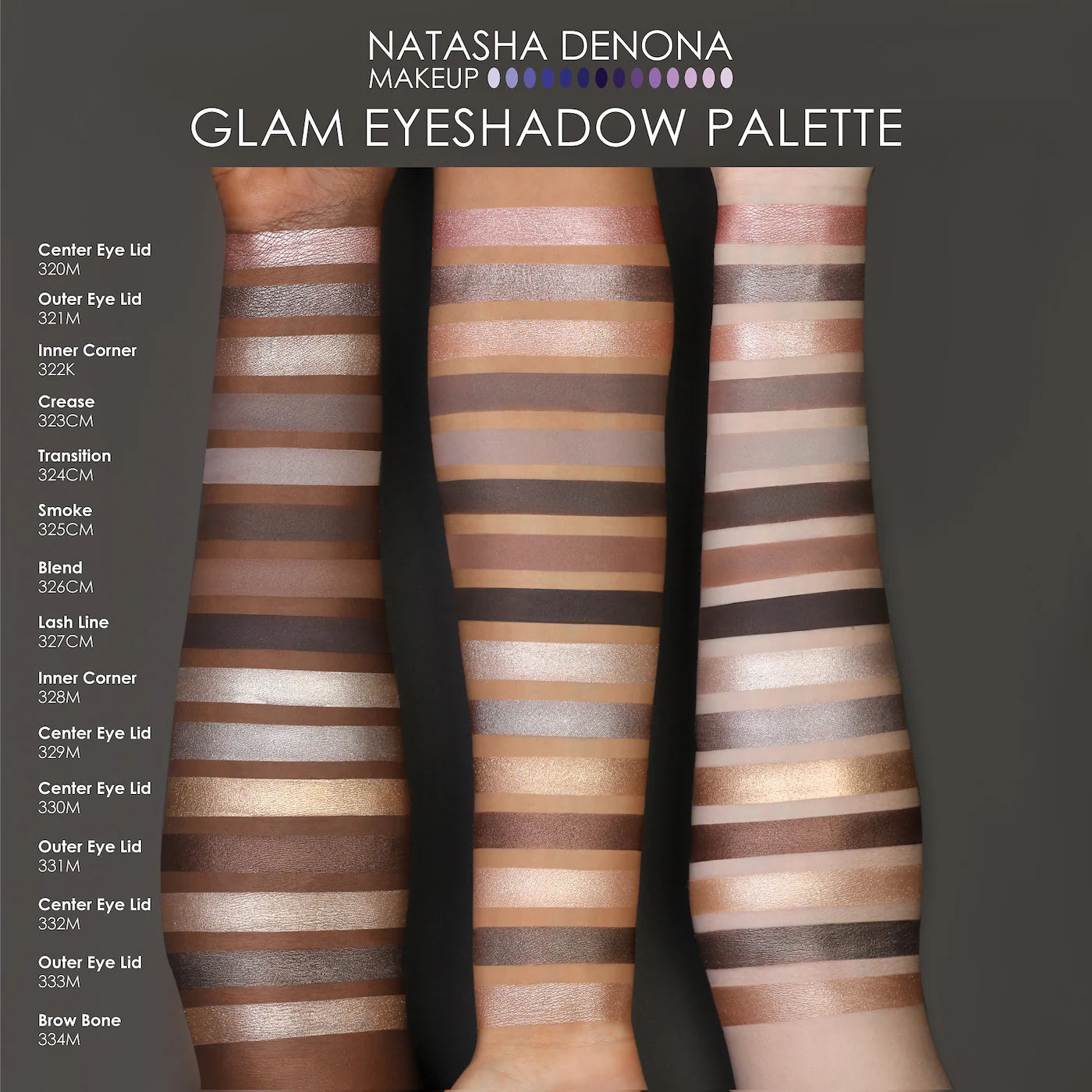 NATASHA DENONA  Glam Eyeshadow Palette **BAJO-PEDIDO**