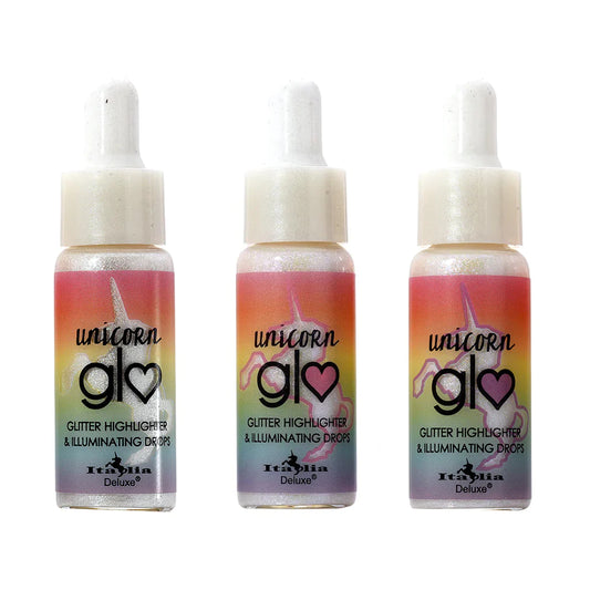 ✨Iluminador Unicorn Glo Glitter Highlighter & Illuminating Drops - Italia Deluxe