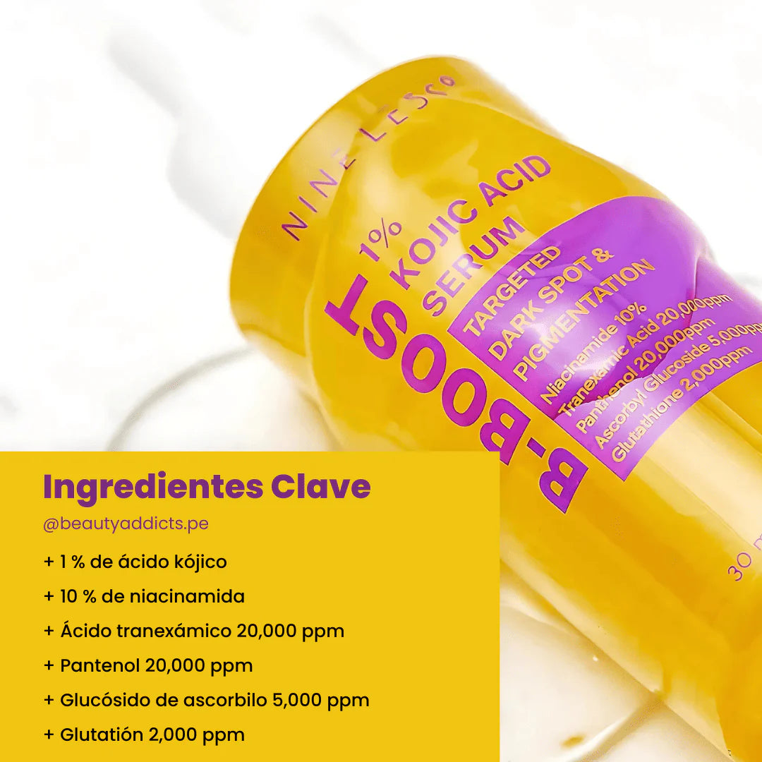 NINELESS - B-Boost 1% Kojic Acid Serum)