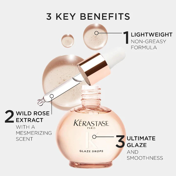 Kérastase-
Gloss Absolu Glaze Drops Anti-Frizz Hair Oil - **BAJO-PEDIDO**
