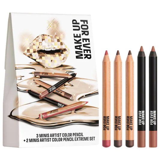 MAKE UP FOR EVER - Mini Artist Color Pencil Original & Extreme Long-lasting Lip Liner Set **BAJO-PEDIDO**
