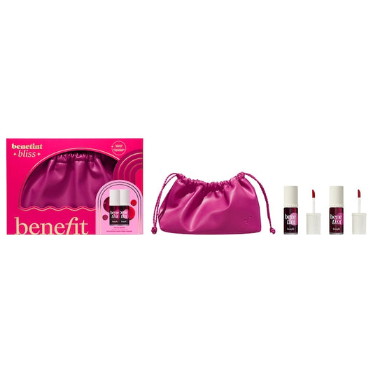 Benefit Cosmetics - Benetint Bliss Liquid Lip + Cheek Blush Stain Duo Makeup Gift Set **BAJO-PEDIDO**