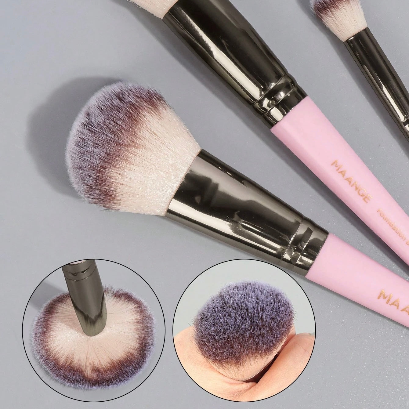 Shein - Set De Brochas De Maquillaje Profesional Maange De 30 Piezas