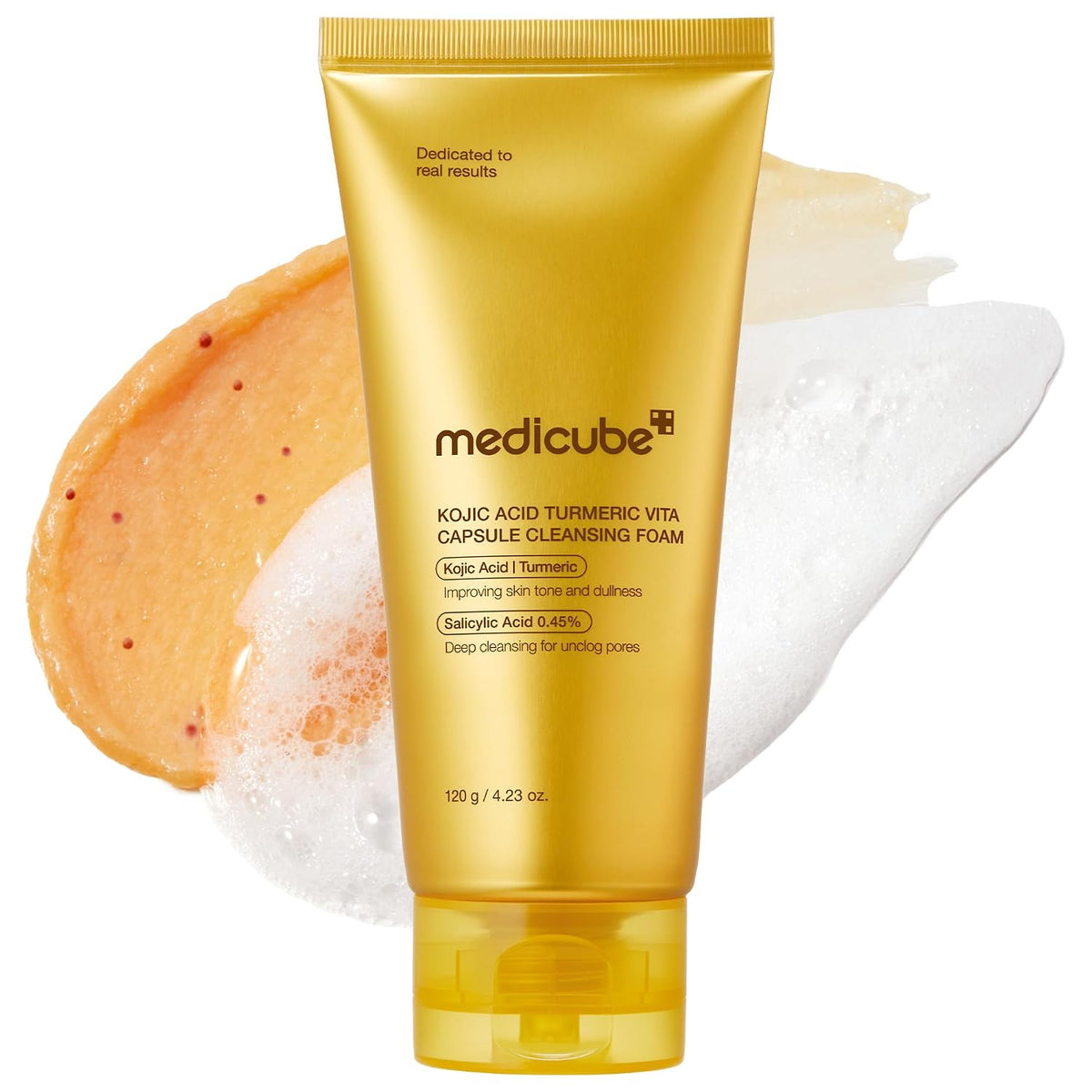 medicube - Kojic Acid Turmeric Vita Capsule Cleansing Foam