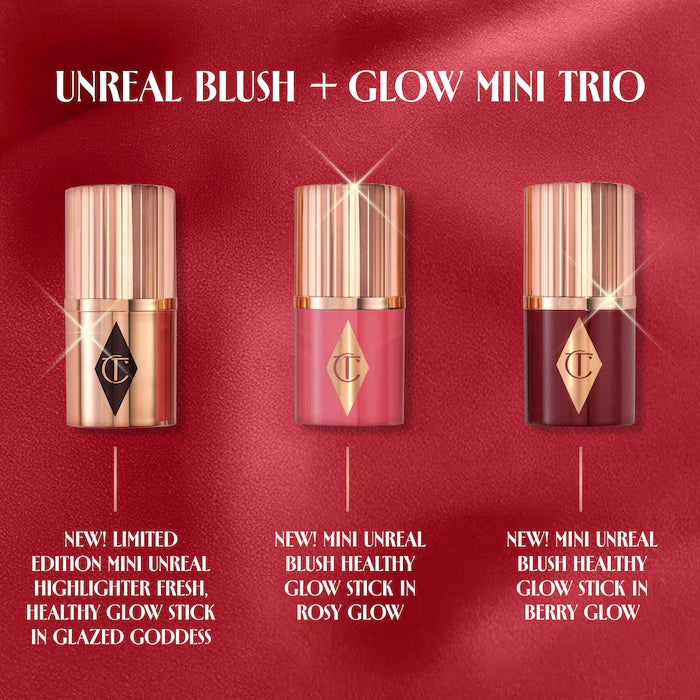 Charlotte Tilbury - Mini Unreal Blush + Glow Trio **BAJO-PEDIDO**