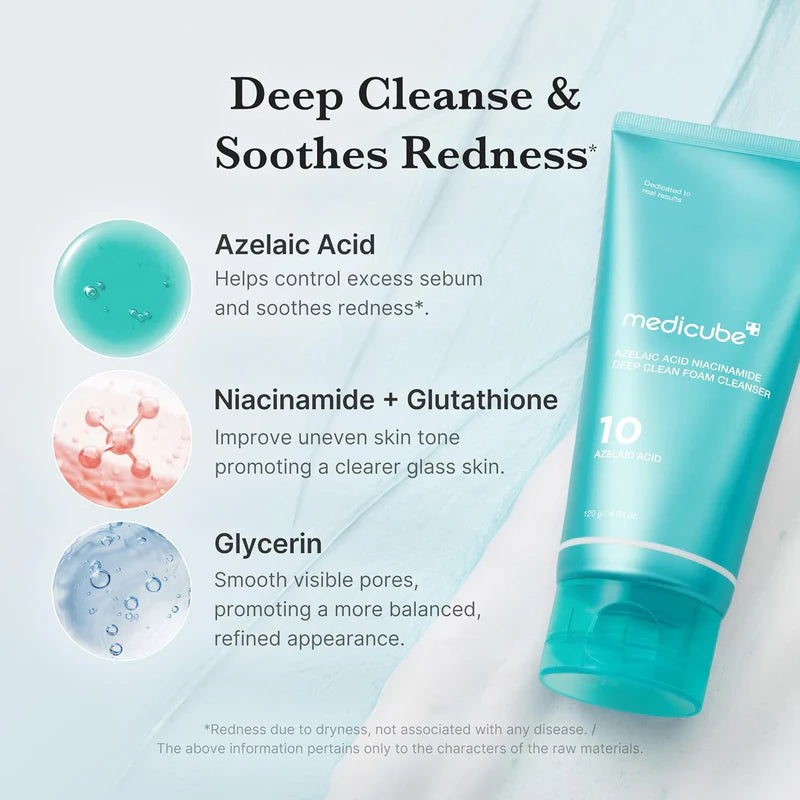 Medicube - Azelaic Acid Niacinamide Deep Clean Foam Cleanser