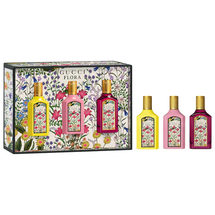 Gucci - Mini Flora Gorgeous Collection Perfume Sampler Gift Set **BAJO-PEDIDO**