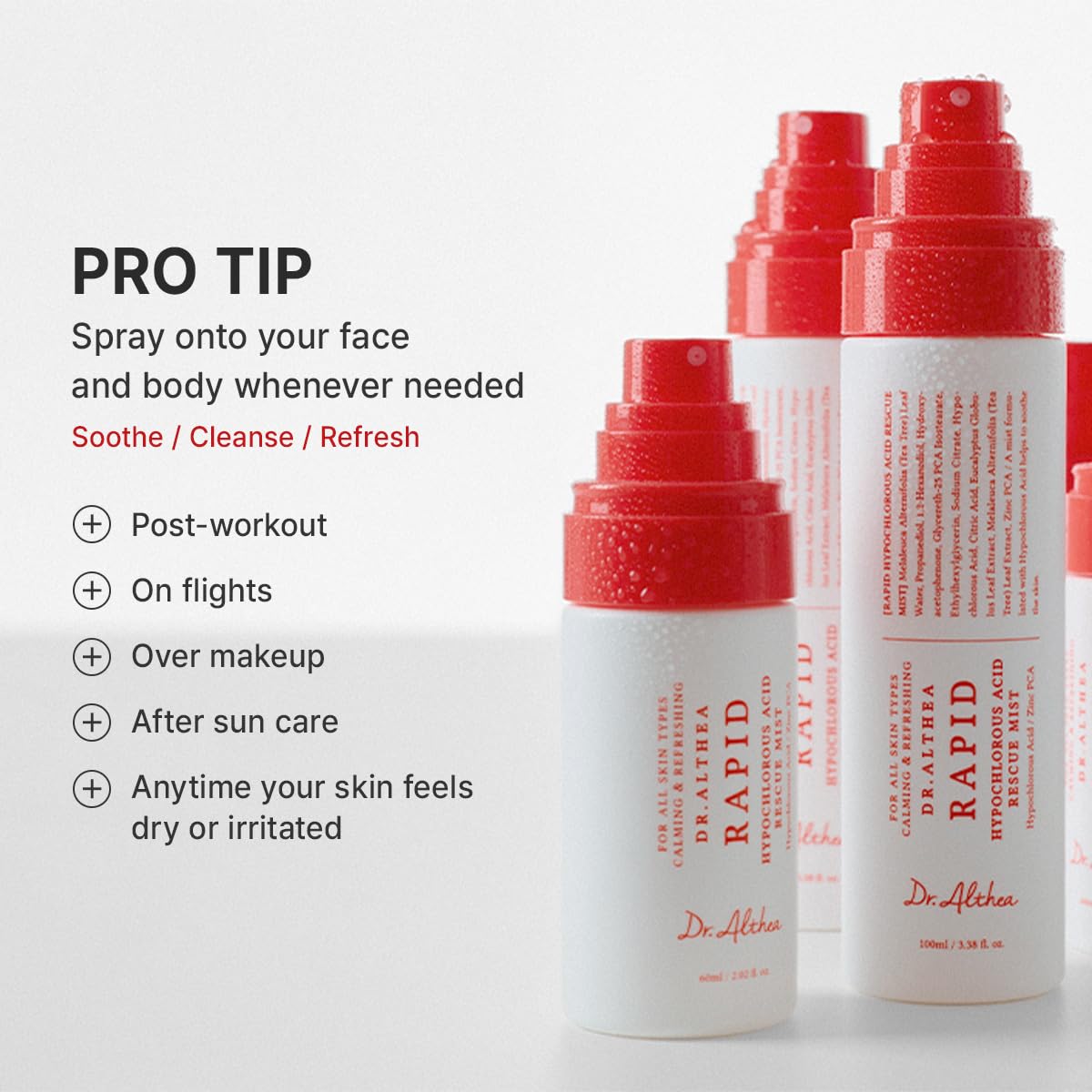 Dr. Althea - Rapid Hypochlorous Acid Rescue Mist 100 ml