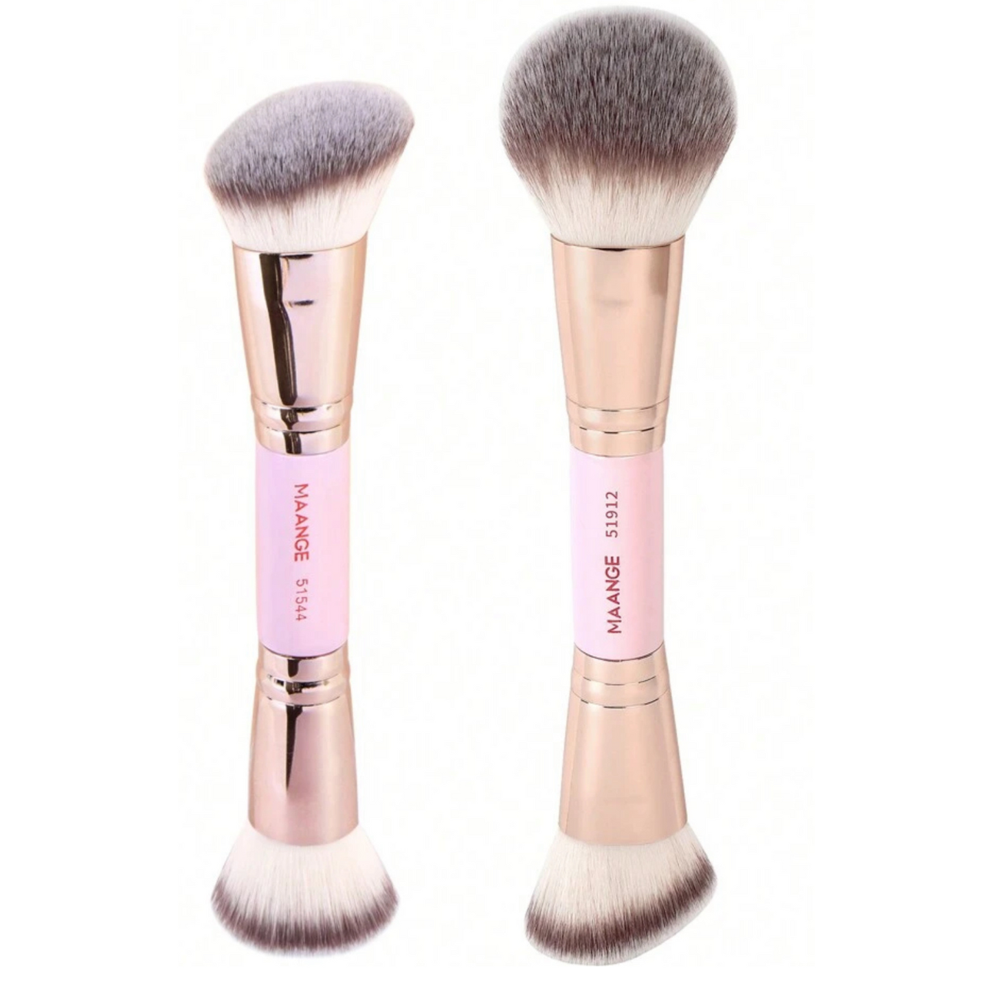 SHEIN - Set de 2 Brochas de Maquillaje doble cabezal