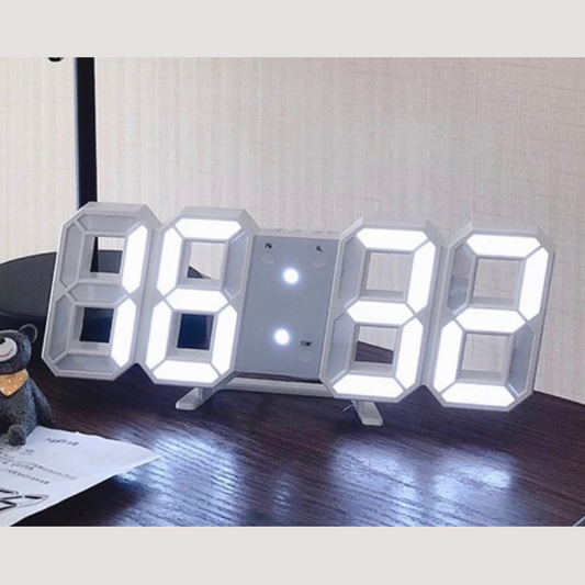 ✨Reloj Digital LED De Plástico 3D Con Cable De Datos USB