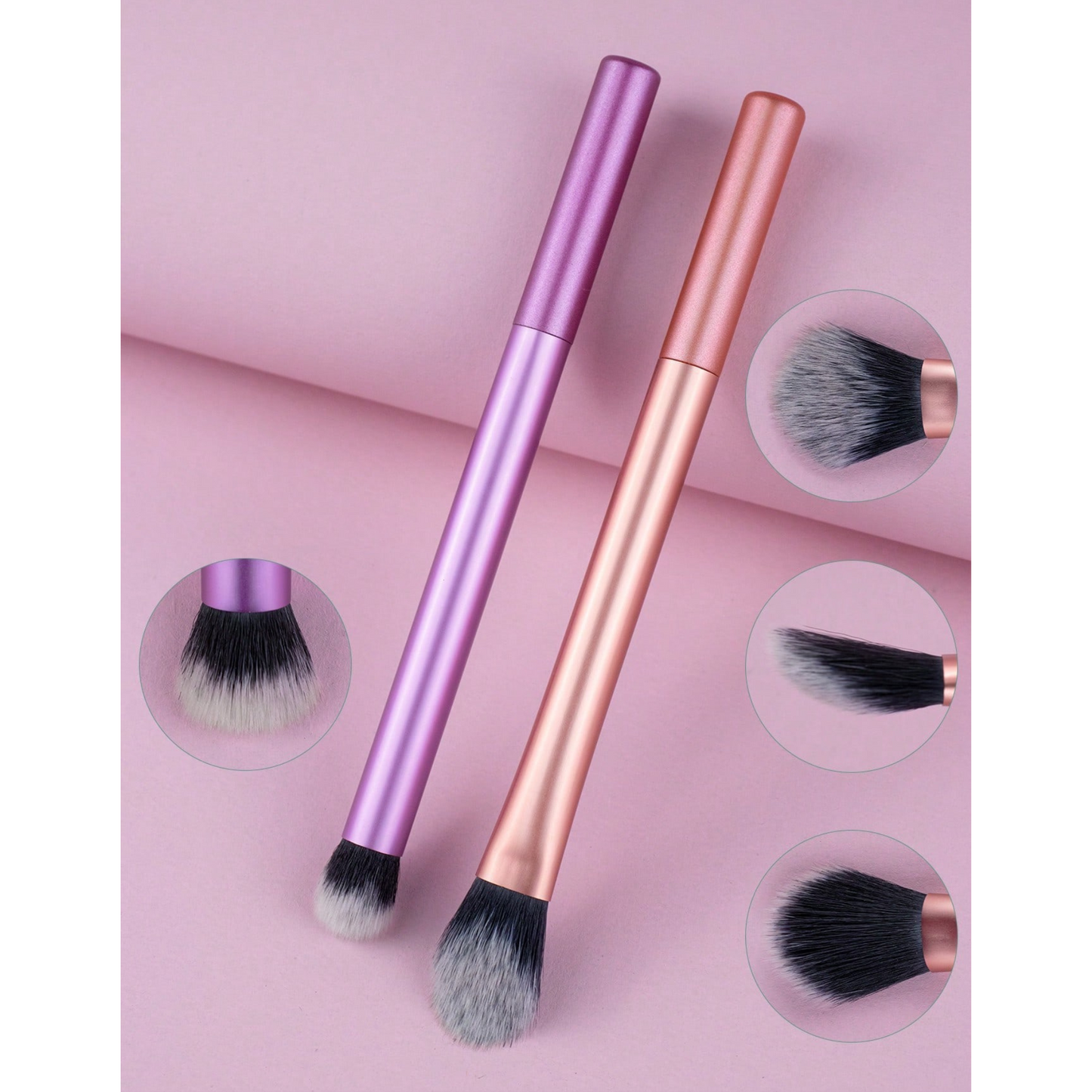 Set de 2 brochas para Sombras de Ojos y Rubor