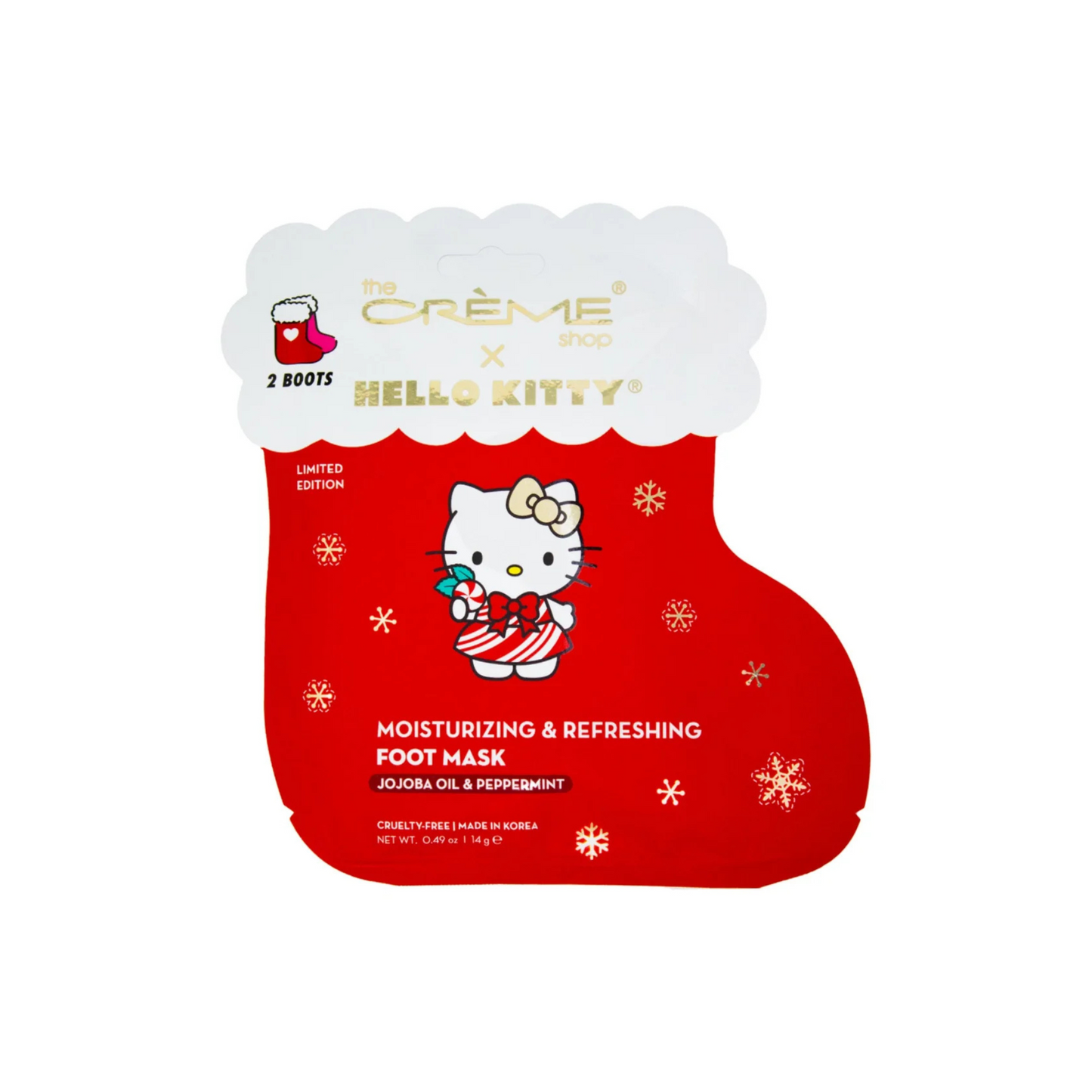 The Creme Shop - Mascarilla Para Pies Hello Kitty Minty Fresh Soles Foot Mask