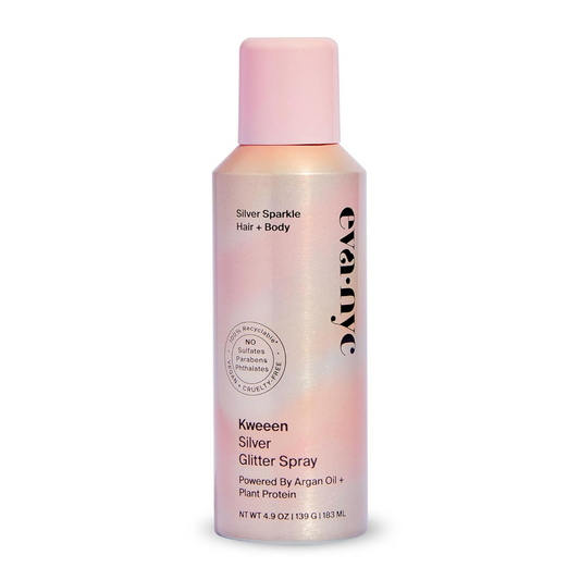 Eva Nyc - Kweeen Silver Glitter Spray**BAJO-PEDIDO**