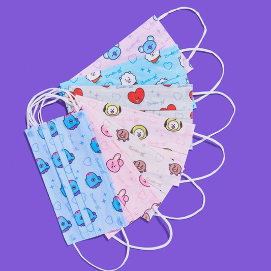 ✨Mascarillas  faciales protectoras desechables + 2 bolsas reutilizables Pastel surtido - The Creme Shop