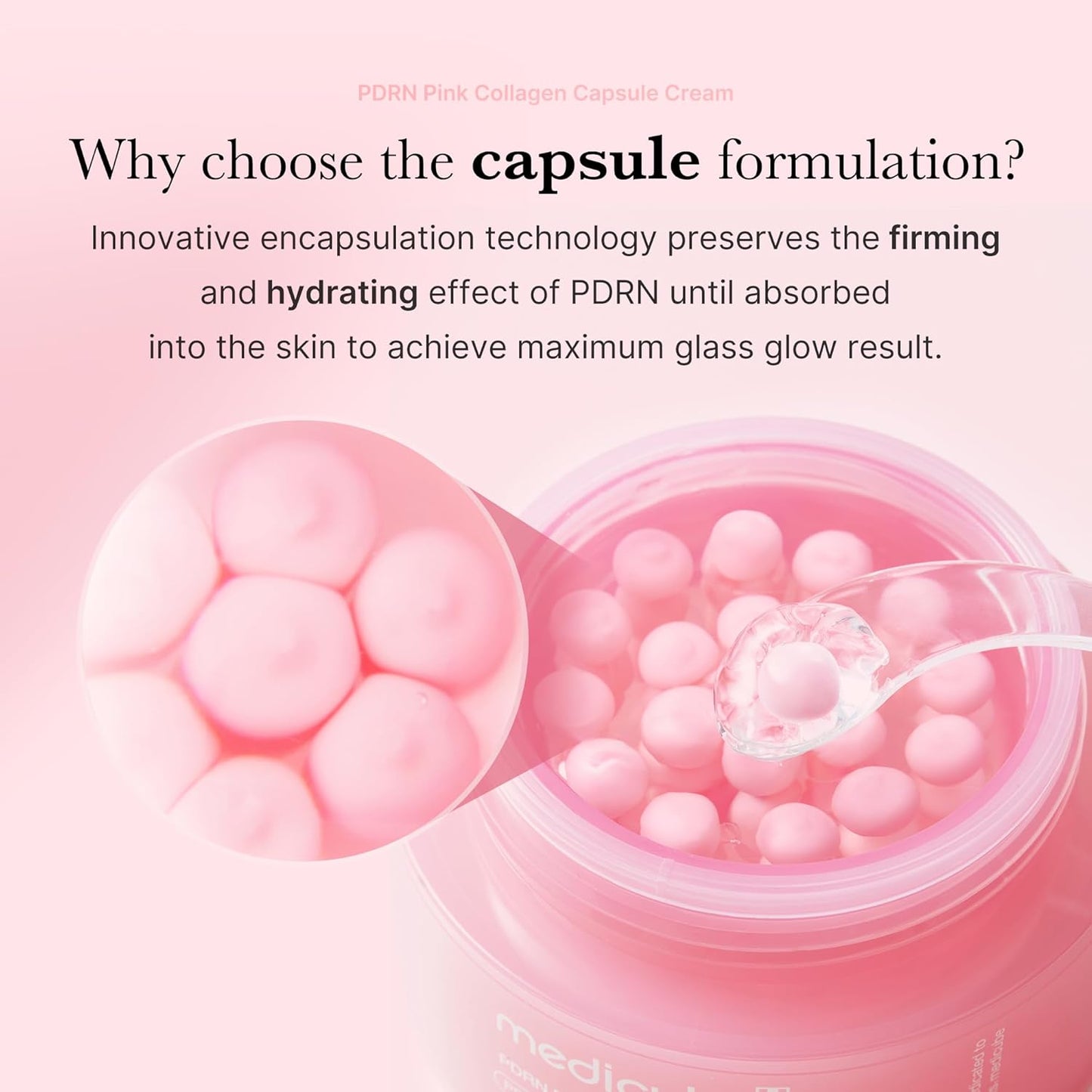 MEDICUBE - Crema Facial PDRN Pink Collagen Capsule Cream