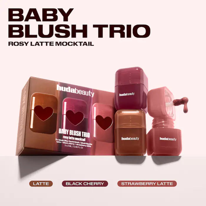 HUDA BEAUTY  Mini Blush Mocktail Trio Gift Set **BAJO-PEDIDO**