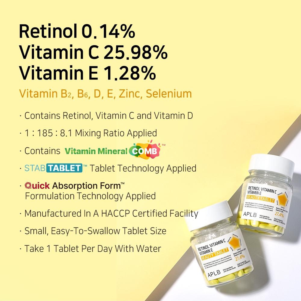 APLB - Retinol Vitamin C Vitamin E Beauty Tablet