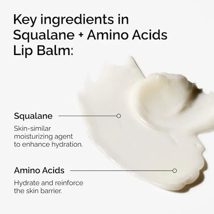 The Ordinary - Squalane + Amino Acids Hydrating Lip Balm, for Lips, Elbows, and Cuticles