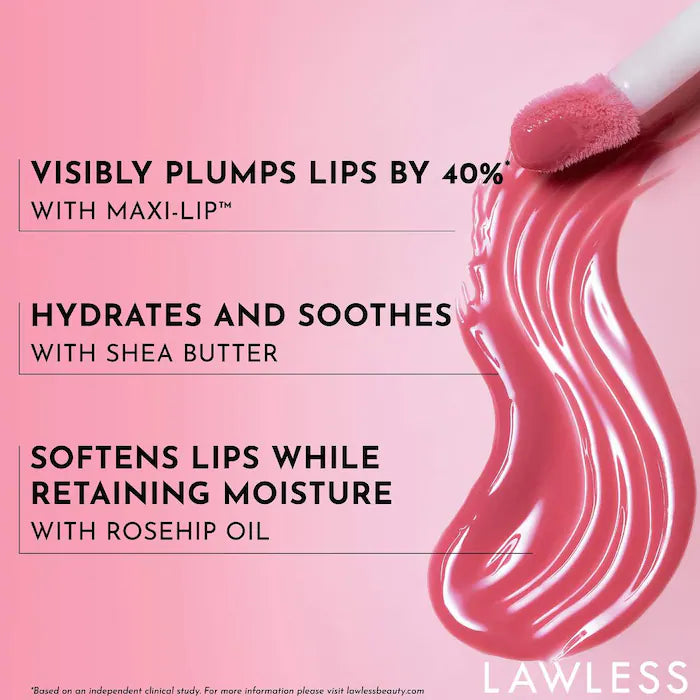 LAWLESS - Forget The Filler Lip Plumper Line Smoothing Gloss **BAJO-PEDIDO**