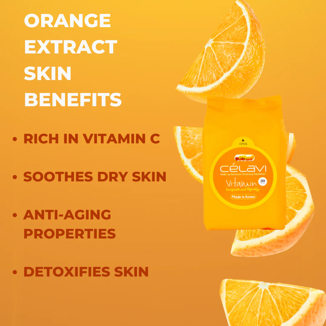 Celavi - Toallitas desmaquillantes Vitamin Cleansing Wipes