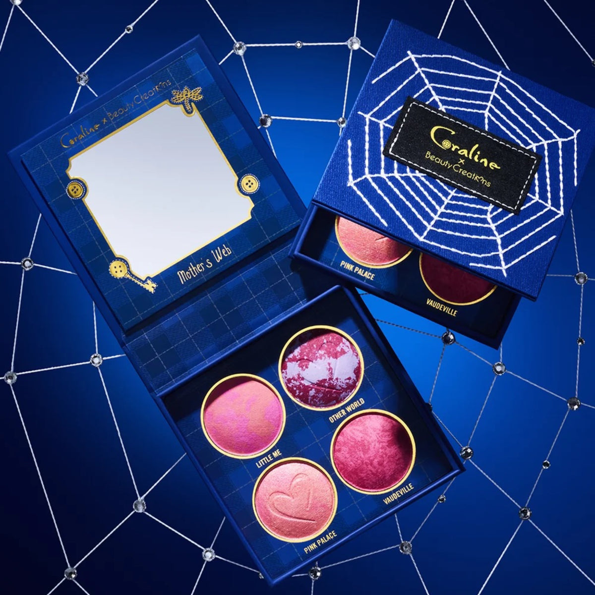 CORALINE X BEAUTY CREATIONS - PALETA DE ROSTRO - MOTHER'S WEB **BAJO-PEDIDO**