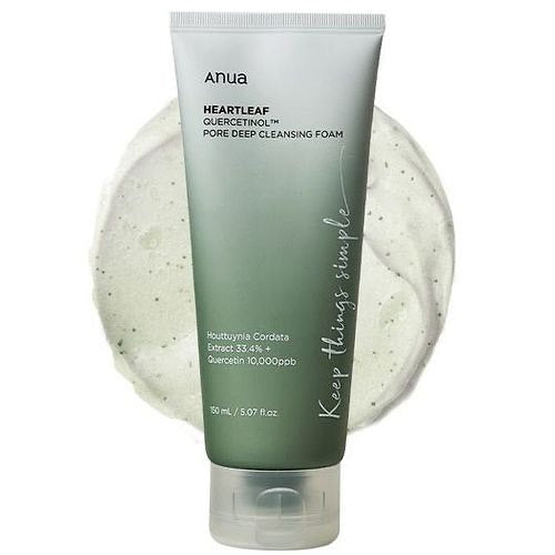 Anua - Espuma Limpiadora Heartleaf Quercetinol Pore Deep Cleansing Foam