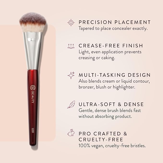 BK BEAUTY Cepillos – 109 Mini Base Contorneada **BAJO-PEDIDO**