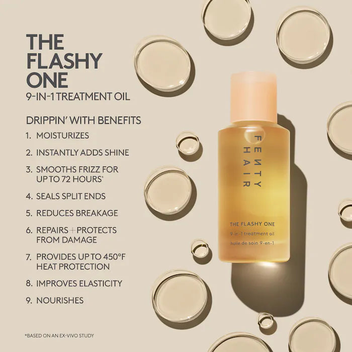 Fenty Beauty - Mini The Flashy One 9-in-1 Hair Oil